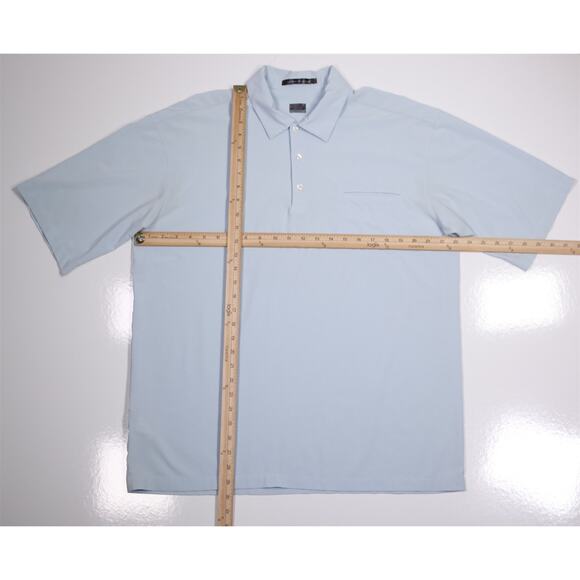 Tiger Woods Nike Golf DriFit Light Blue Performance Polo Shirt Men's Large - Picture 4 of 7